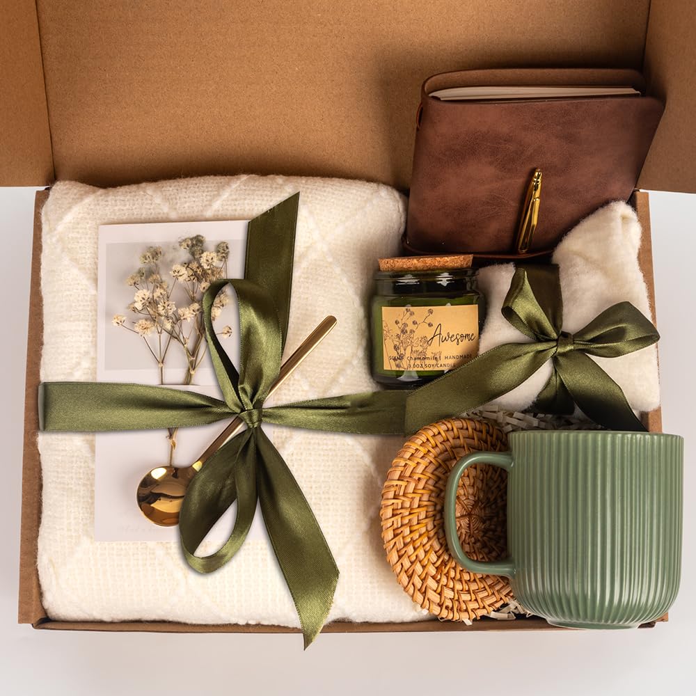 Anforsun Birthday Gifts for Women Self Care Gifts Get Well Soon Gifts, Care Package Gifts Basket for Women Mom Her Best Friends Sister Wife Girlfriend, Coworker