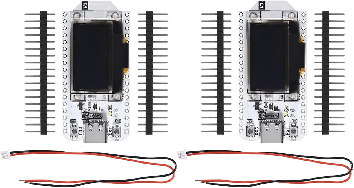 AITIAO 2PCS ESP32 V3 ESP-32 0.96 Inch CP2012 ESP8266 OLED WiFi Kit Type-C Blue OLED Display WiFi+Bluetooth Internet