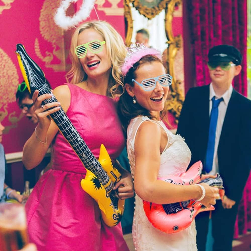 Inflatable Musical Balloons Photo Booth Props Guitar Christmas Halloween Decoration Saxophone Microphone Balloon Instrument Toys, Party Supplies Favors Decorations