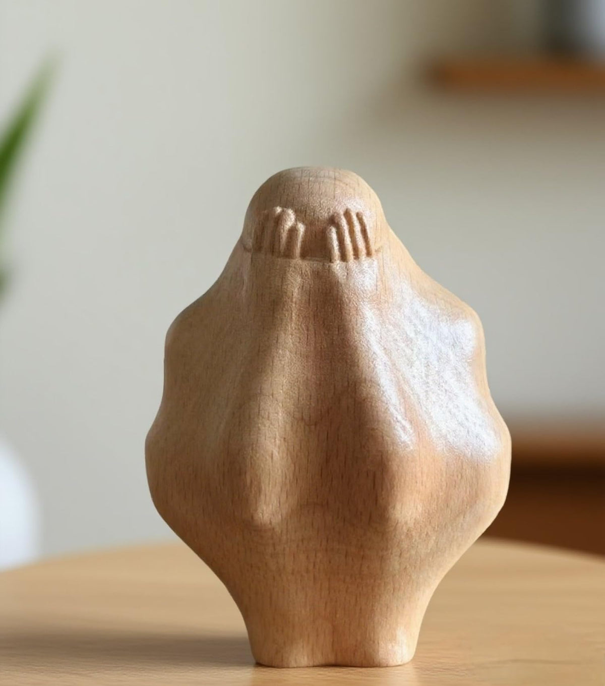 Wooden Sculpture of Person Trapped in Wood – 4.5" Abstract Human Figurine, Unique Modern Desk Decor, Artistic Gift Idea, Gifts for Healers