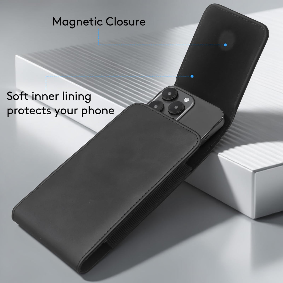 Mngijar for Samsung Galaxy A17 A16 A15 A14 A13 A56 5G A54 A36 5G A35 A32 Phone Belt Case Holster for Galaxy S25 S24 S23 S22 Ultra A42 5G A26 A25 A23 Belt Clip Phone Holder Pouch (Black1, XL)