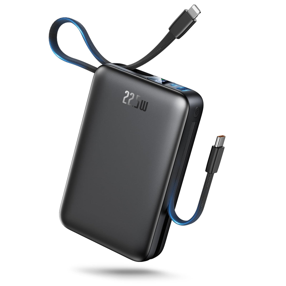IGGPBB Portable Charger 50000mAh Power Bank,Portable Phone Charger with 2 Built in Cables,22.5W Fast Charging Travel Essentials Battery Pack for iPhone/iPad/MacBook/Android/Samsung