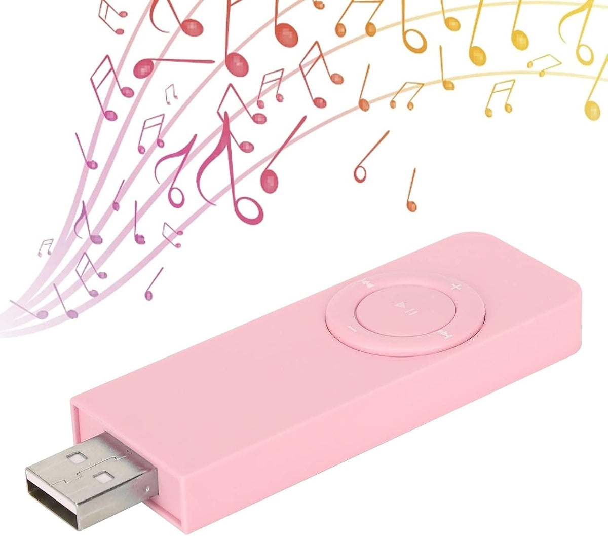 Cuifati MP3 2.0 MP3 32GB Player, Portable Player with Earphones, USB Player with Lanyard, Support and WMA, Support