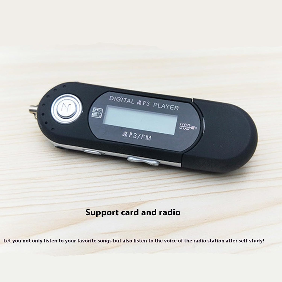 YUSHENYI MP3 Lightweight Player USB Computer Connection Clearly Screen Display Energy Efficient Players for Song Lyrics