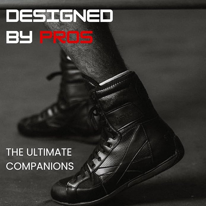 Superare Boxing Shoes ??MMA Kick Boxing Pro Fighting Boots and Training Workout Shoes for Men and Women
