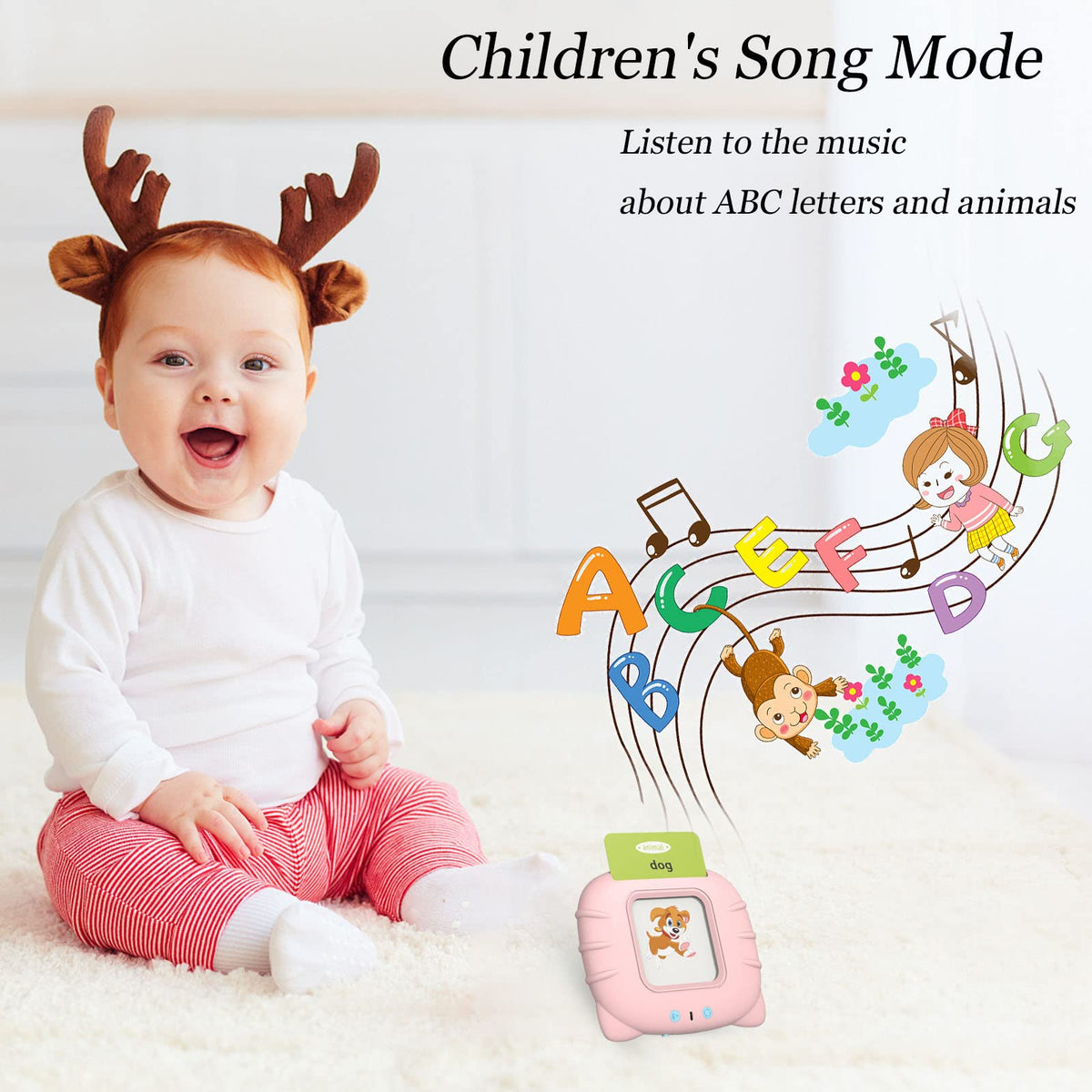 Startcan Talking Flash Cards for Toddlers 1 2 3 4 5, Speech Therapy Toys Autism Toys, ABC 123 Sight Words Etc - 255 Cards-510 Sides, Educational Learning Interactive Toys with Giftable Package