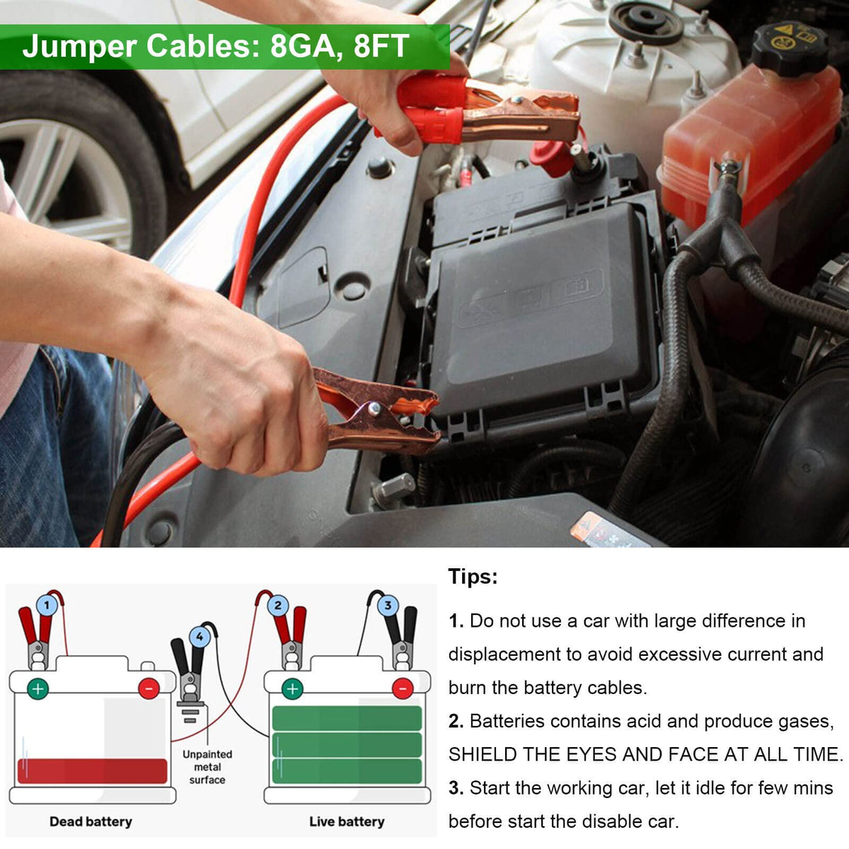 HolaKit Auto Emergency Kit, 55-Piece Car Emergency Roadside Kit with Jumper Cables, First Aid Kit, Safety Hammer, Goggles, Tow Ropes and More Ideal Car Essential Accessories for Women and Men