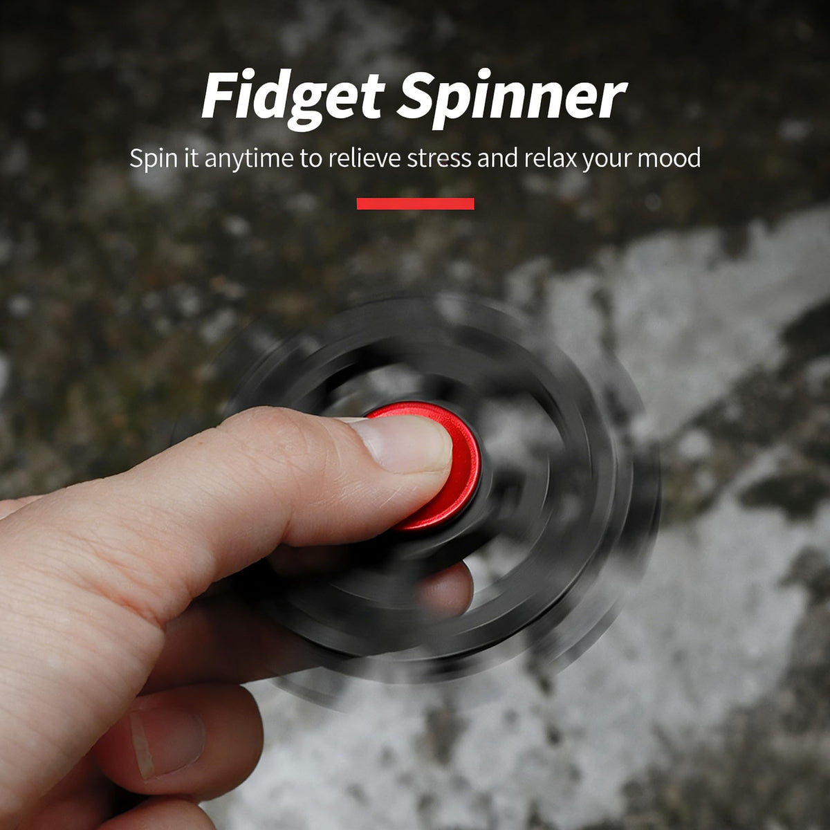 SOLYAO Snowflake Multitool with Fidget Spinner, 23-in-1 Portable Carbon Steel Multi-Tool, 2.6 Inch Diameter for Camping, Hiking, Biking & Daily Repairs (Black-Red)