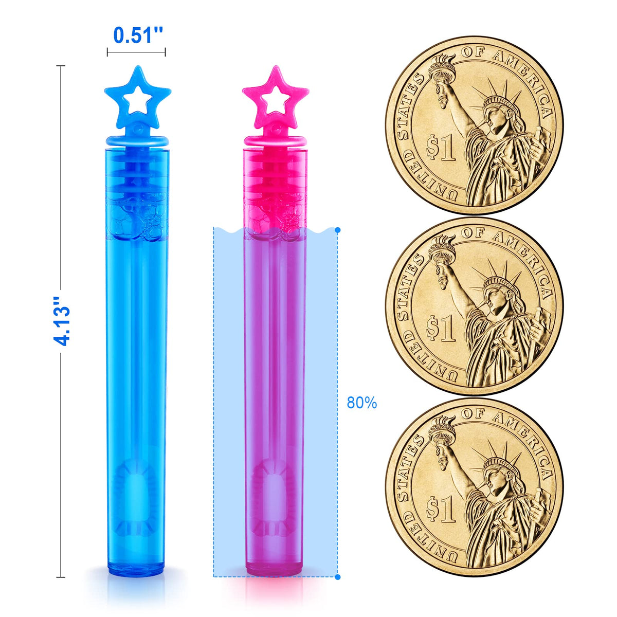 SpringFlower 200 Pieces Mini Bubble Wands, Party Favors Assortment Toys for Kids,Themed Birthday, Halloween, Goodie Bags, Carnival Prizes, Wedding, Bubble Maker Outdoor Gifts for Girls & Boys