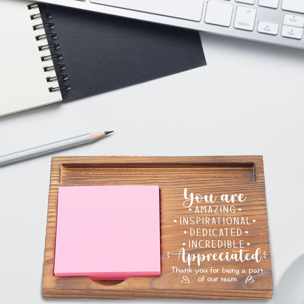 Team Appreciation Gifts for Employees, You Are Incredibly Appreciated Gifts Desk Self-Stick Note Pad Holders, Thank You Gift for Staff Friends Team Healthcare Worker Coworker Sticky Notes Holder EDP12