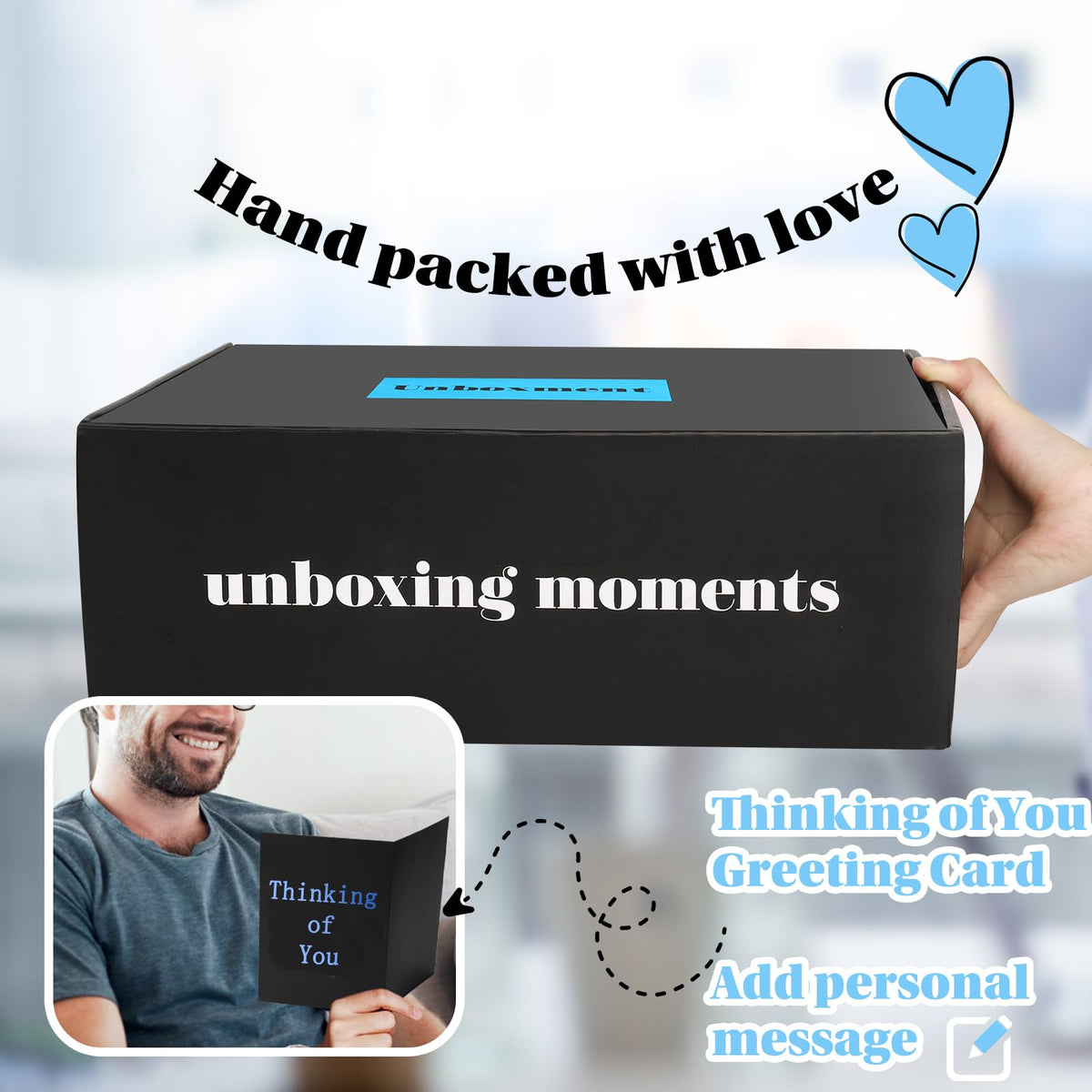 UNBOXMENT Care Package for Men, Get Well Soon Gifts, Feel Better After Surgery Recover Gift Basket, Cancer Chemo Encouragement Thinking of You