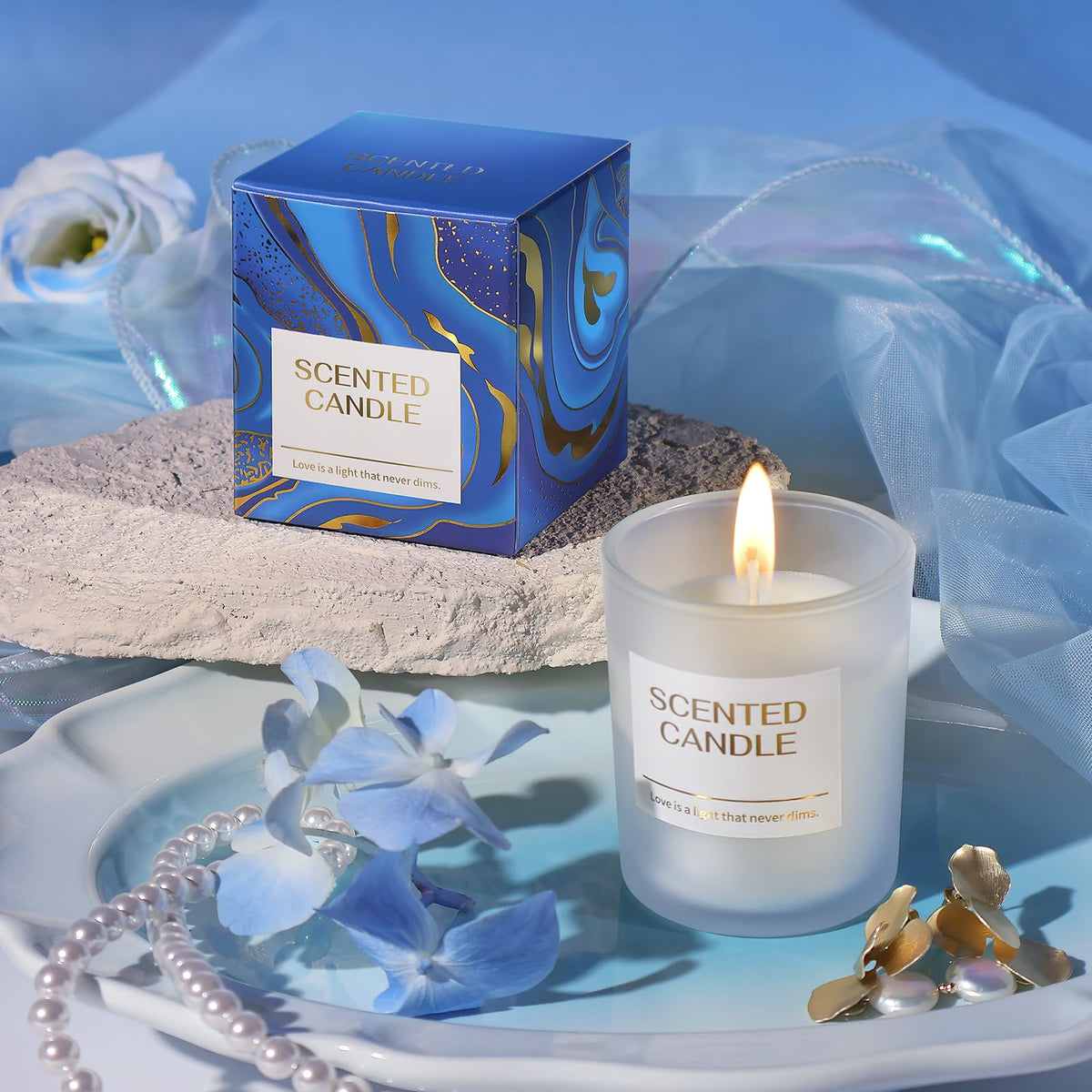 Gifts for Women, Mothers Day Gifts for Mom Sister Girlfriend Grandma Bestie Daughter Her Teacher Appreciation Graduation Gift, Self Care Spa Baskets Set Blue