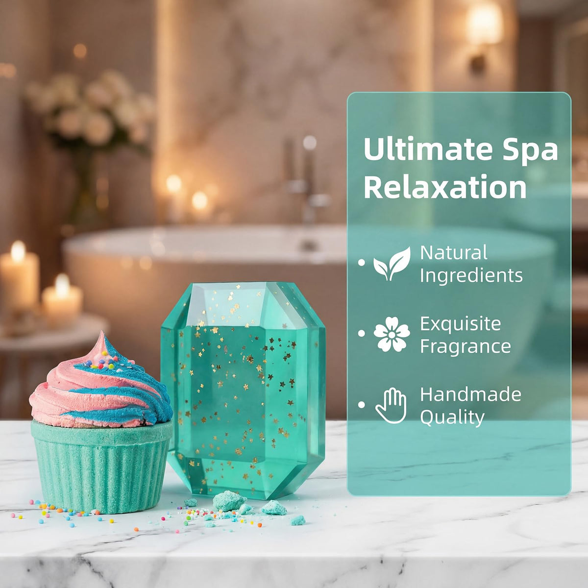 Birthday Gifts for Women, Happy Birthday Gift Basket Set for Her, Mom, Wife, Daughter, Sister, Girlfriend, Coworker, Unique Relaxing Spa Birthday Gift Idea for Women 30th, 40th, 50th, 60th