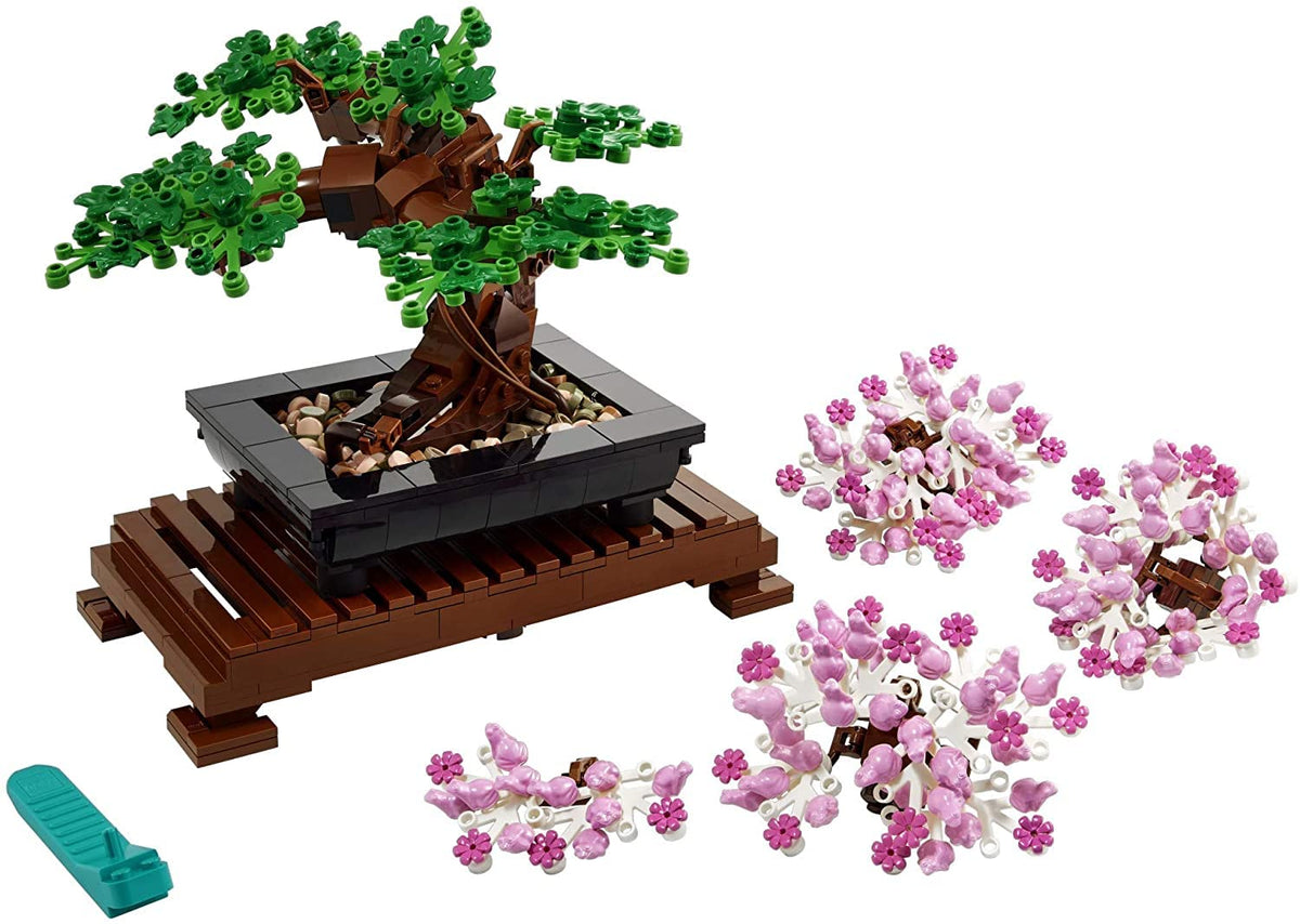 LEGO Botanicals Bonsai Tree Building Set - Artificial Bonsai Tree Plants for Home Decor, Adults Ages 18+ - Faux, Fake Plants for Table, Desk, Office - Birthday Gift for Men & Women - 10281