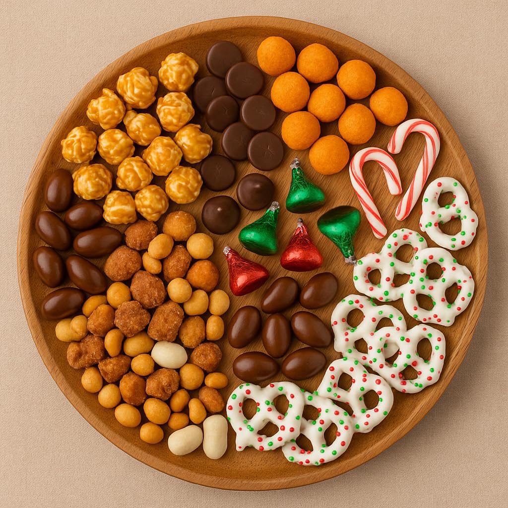 Holiday Treat Gift Basket by Goodland Farms – Christmas Snack Box & Holiday Snack Assortment – Festive Sweet & Savory Gift Basket for All Ages