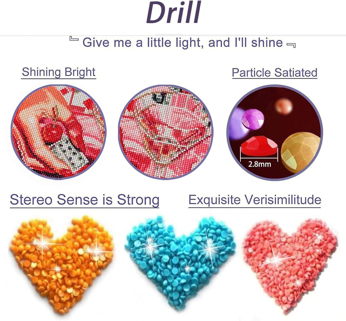 6Pcs Coastal Beachy Diamond Art Kits for Adults Beginners,Full Round Drill 5D DIY Blue Christian Diamond Painting Kits,Paint by Diamonds Dot Gem Art Crystal Easy, Funny Home Wall Decor&Gift-10x12in