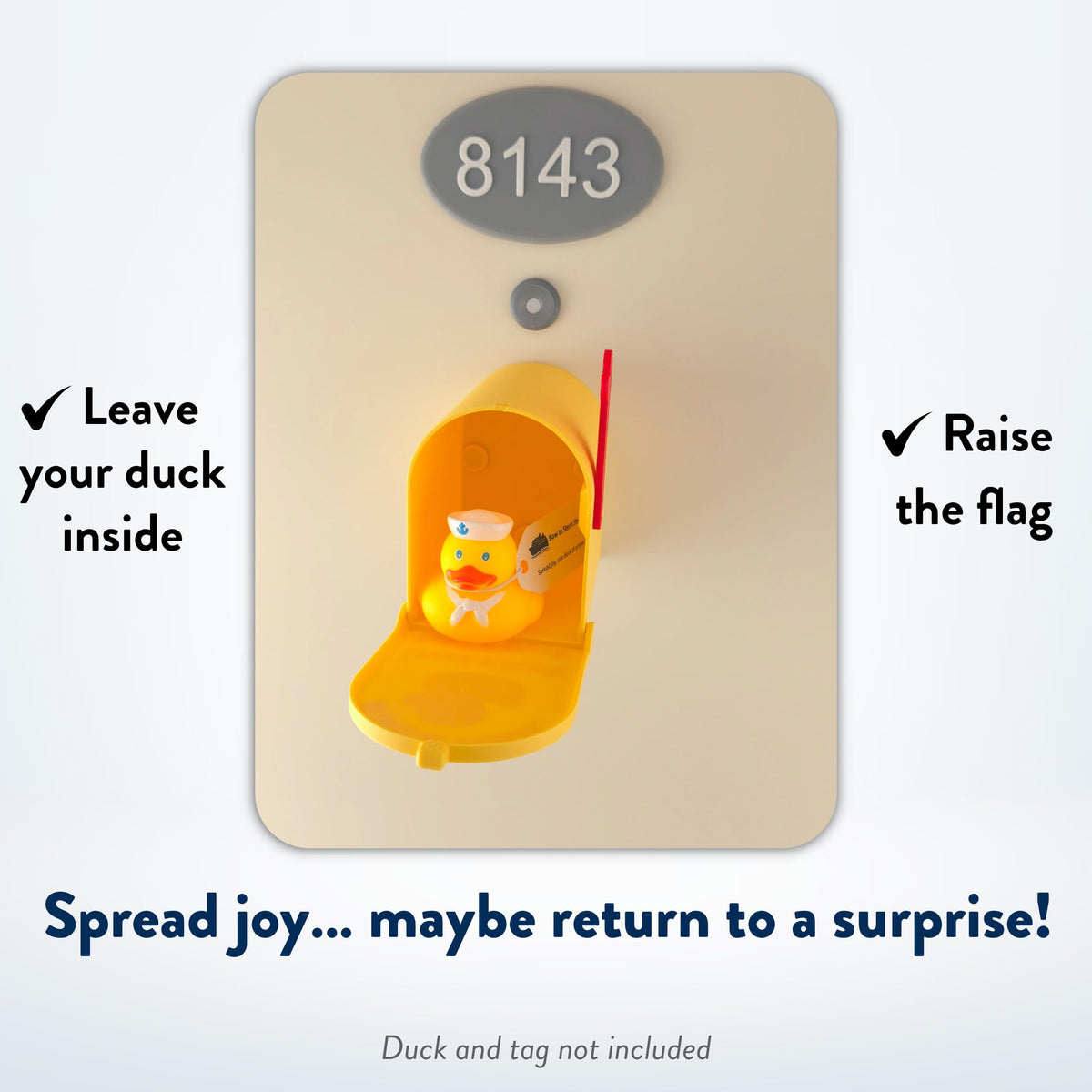 Cruise Duck Mailbox Magnet – The Original Leave a Duck Take a Duck Mailbox for Cruise Ship Doors, Fun Cruise Accessory and Essential Travel Gift by Bow to Stern Shop