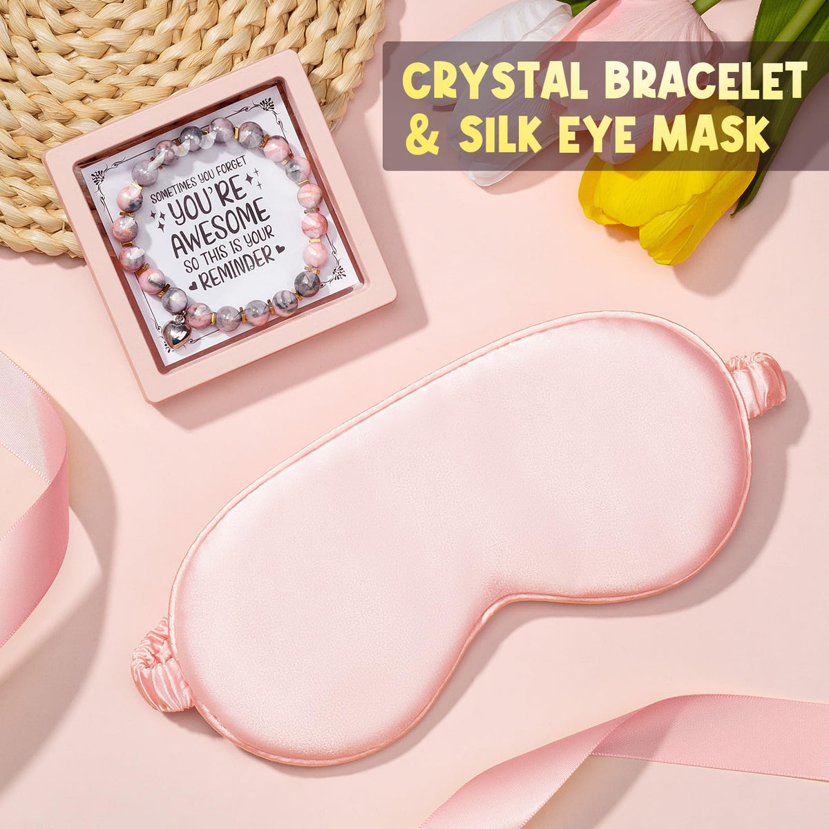 Birthday Gifts for Women Friendship, Unique Happy Birthday Gifts Basket for Mom Her Best Friend Sister Wife Girlfriend Coworker, Luxury Self Care Box Rose Relaxing Spa Gifts Set for Women with Blanket