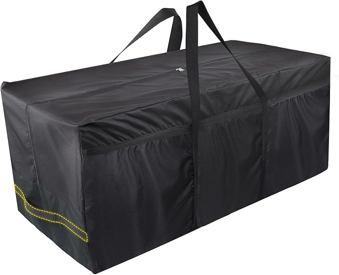 140 Gallon Extra Large Storage Bag for Aboveground Pools - Heavy-duty Pool Cover Storage with 4 Carrying Handles, Outdoor Patio Cushion Bag, 56''x24''x24''