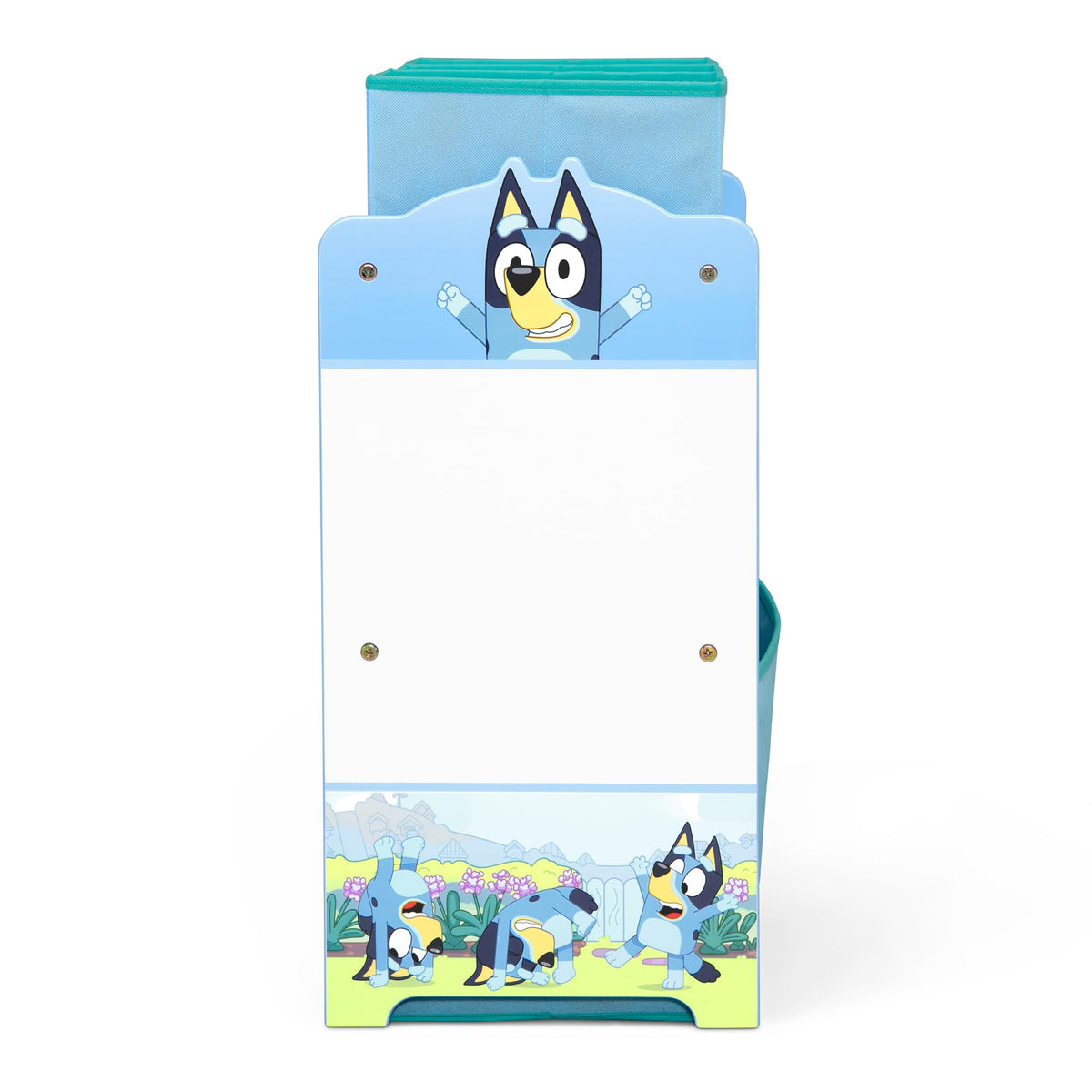 Delta Children - Bluey Design & Store 6 Bin Toy Storage Organizer - Greenguard Gold Certified, Blue