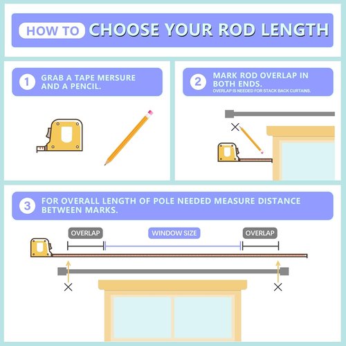 Byondeth Curtain Rods - Adjustable 16 to 144 Inches | 1 Inch Diameter with Elegant Gold Aluminium Finials