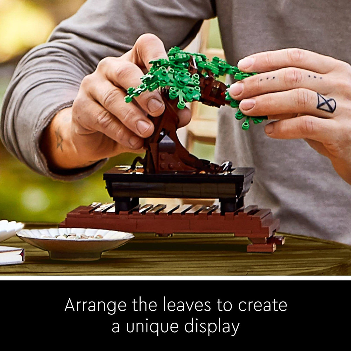 LEGO Botanicals Bonsai Tree Building Set - Artificial Bonsai Tree Plants for Home Decor, Adults Ages 18+ - Faux, Fake Plants for Table, Desk, Office - Birthday Gift for Men & Women - 10281