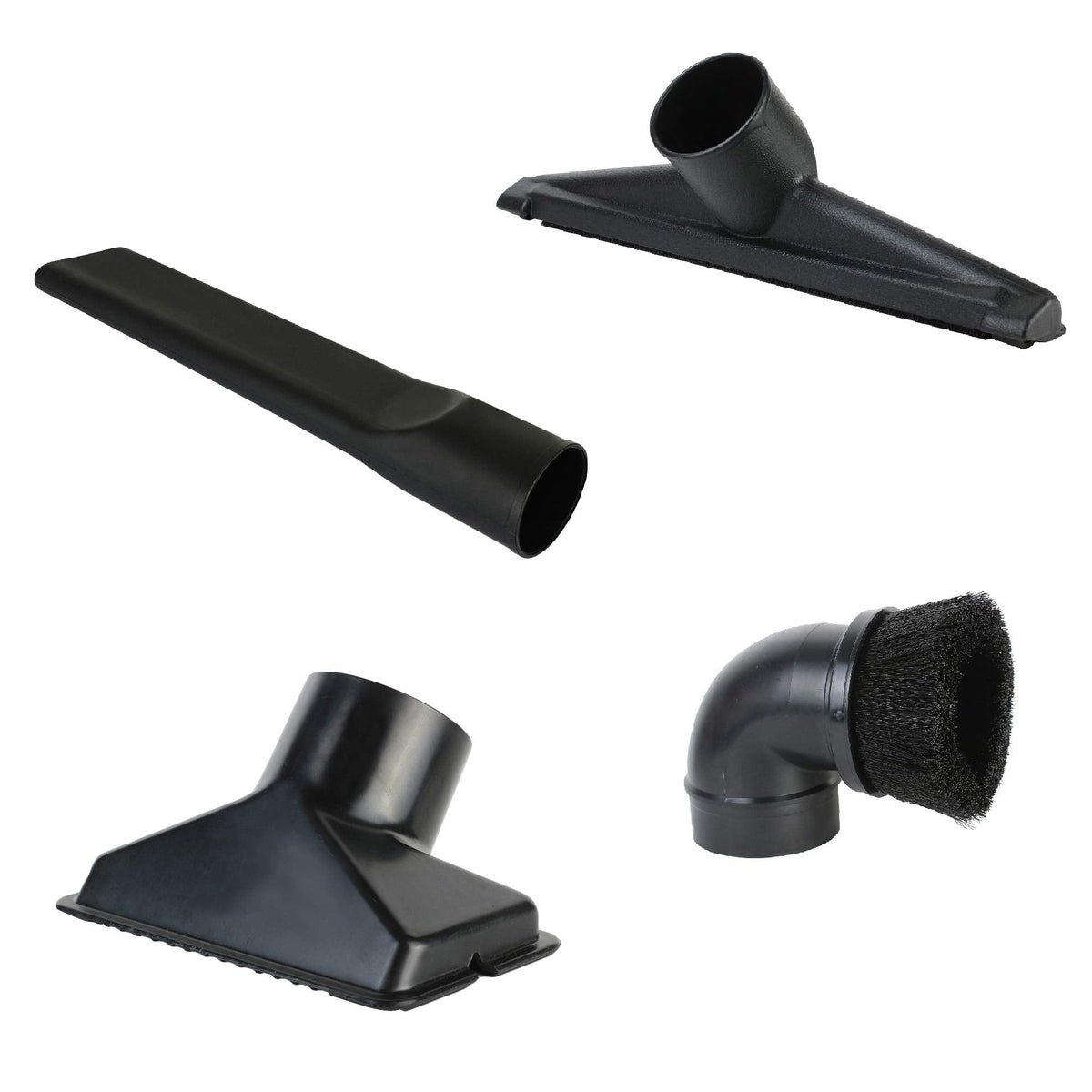 ALL PARTS ETC. Shop Vac Accessories 2 1/2 inch Attachments (2.5 Wet Dry Vac Accessories - Floor Brush, Dust Brush, Crevice Tool, Utility Nozzle, for Shop Vac (4-Pack Attachments)