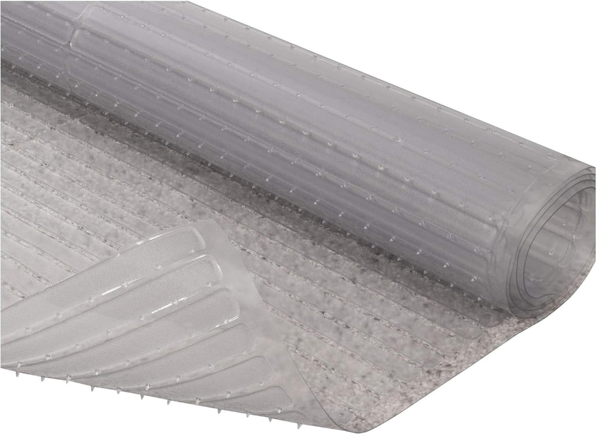RESILIA Deep-Pile Carpet Runner - Plastic Vinyl Carpet & Rug Protector, Waterproof Clear Vinyl Floor Runners, 36 Inches Wide x 6 Feet Long, Made in The USA