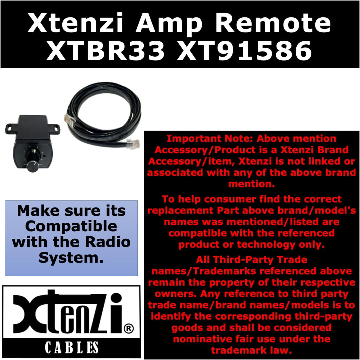 Xtenzi XTBR33 Replacment Bass Gain Volume Knob Control Remote KNOB for Z-BR II Remote Level Control Compatiable