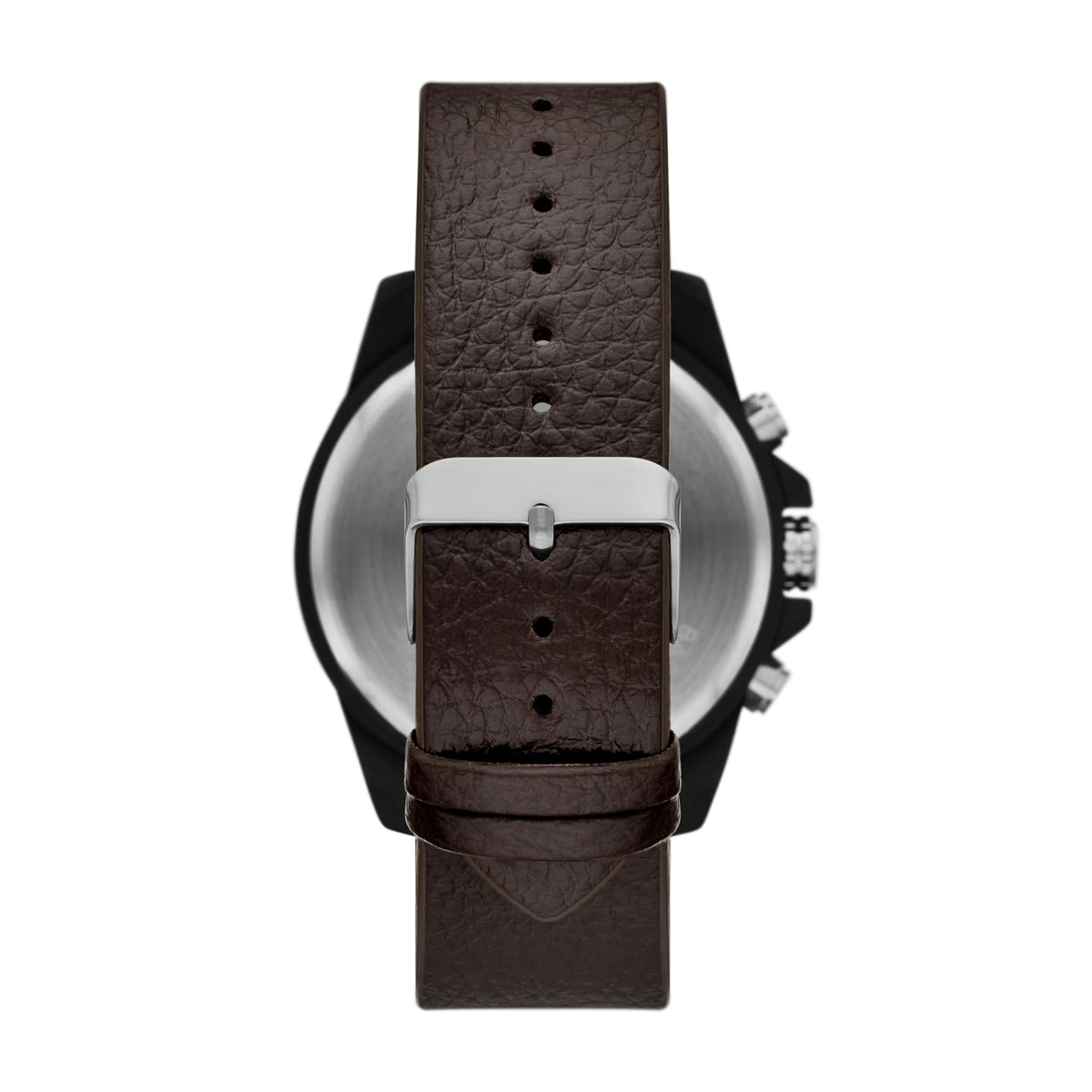 Folio Men's Black and Brown Vegan Leather Strap Watch, Bracelet and Accessories Gift Set (Model: FMDFL6049)