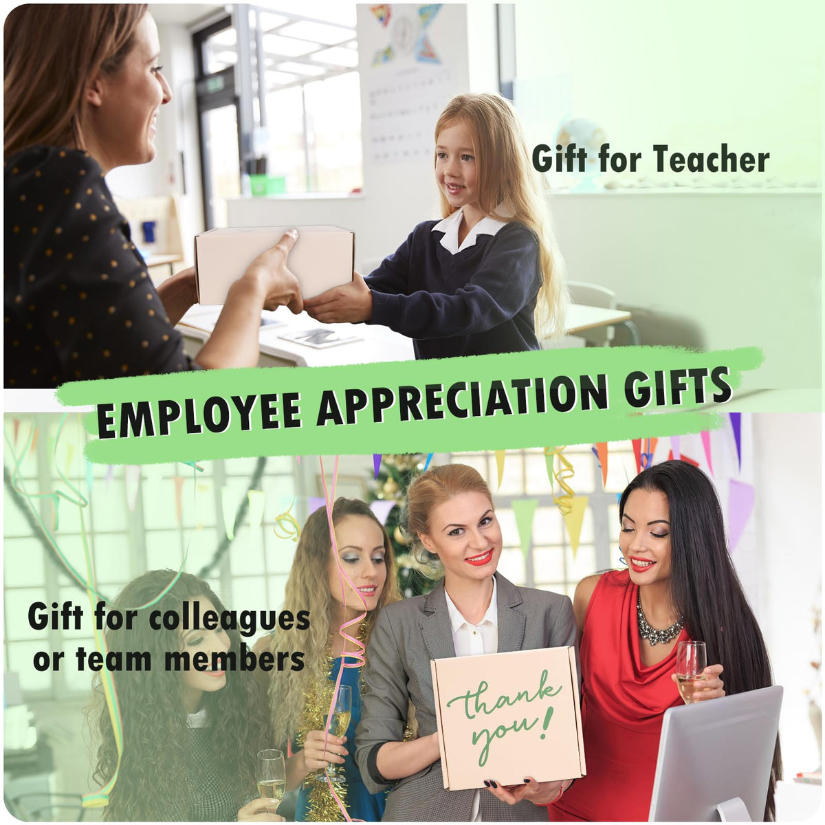 iAOVUEBY Administrative Professionals Day Gifts for Women, Employee Appreciation Gifts, 8PCS Thank You Gift Box with Spa Set, Difference Maker Gift for Coworker, Teacher, Boss, Secretary, Nurse