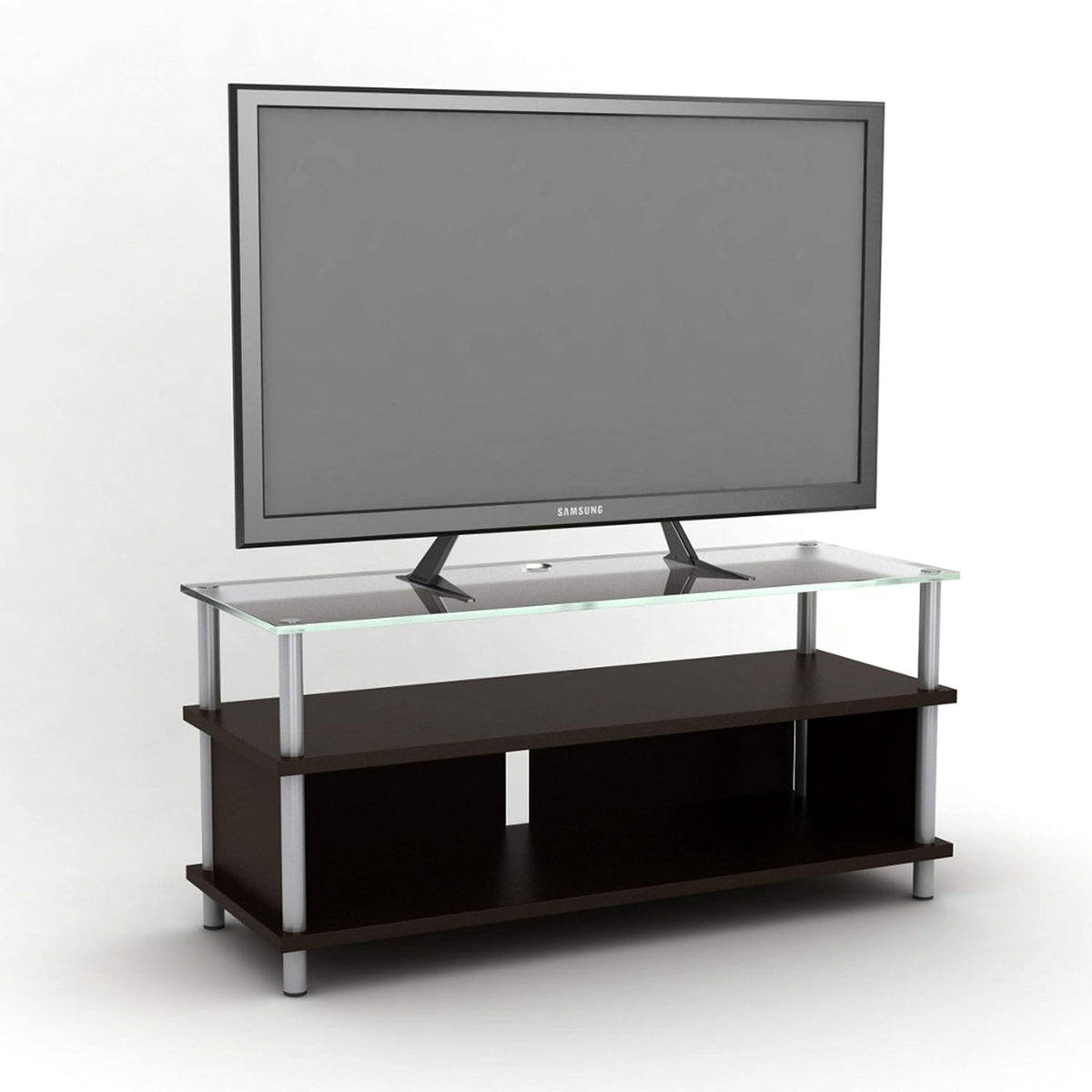 Atlantic 42" 66 lbs, 63607103 Table Top TV Stand - Universal Adjustable Table Top TV Stand, Adjust Height, Base Mount