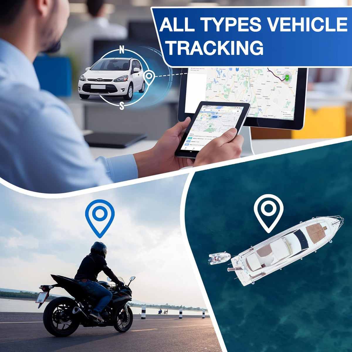 REWIRE SECURITY DB2-4G GPS Tracker for Vehicles – Real-Time Vehicle Tracking Device for Car, Van, Motorhome | Easy Battery Install | Live App Tracking | 4G Fleet Tracking | Low Cost Plan | Free Trial