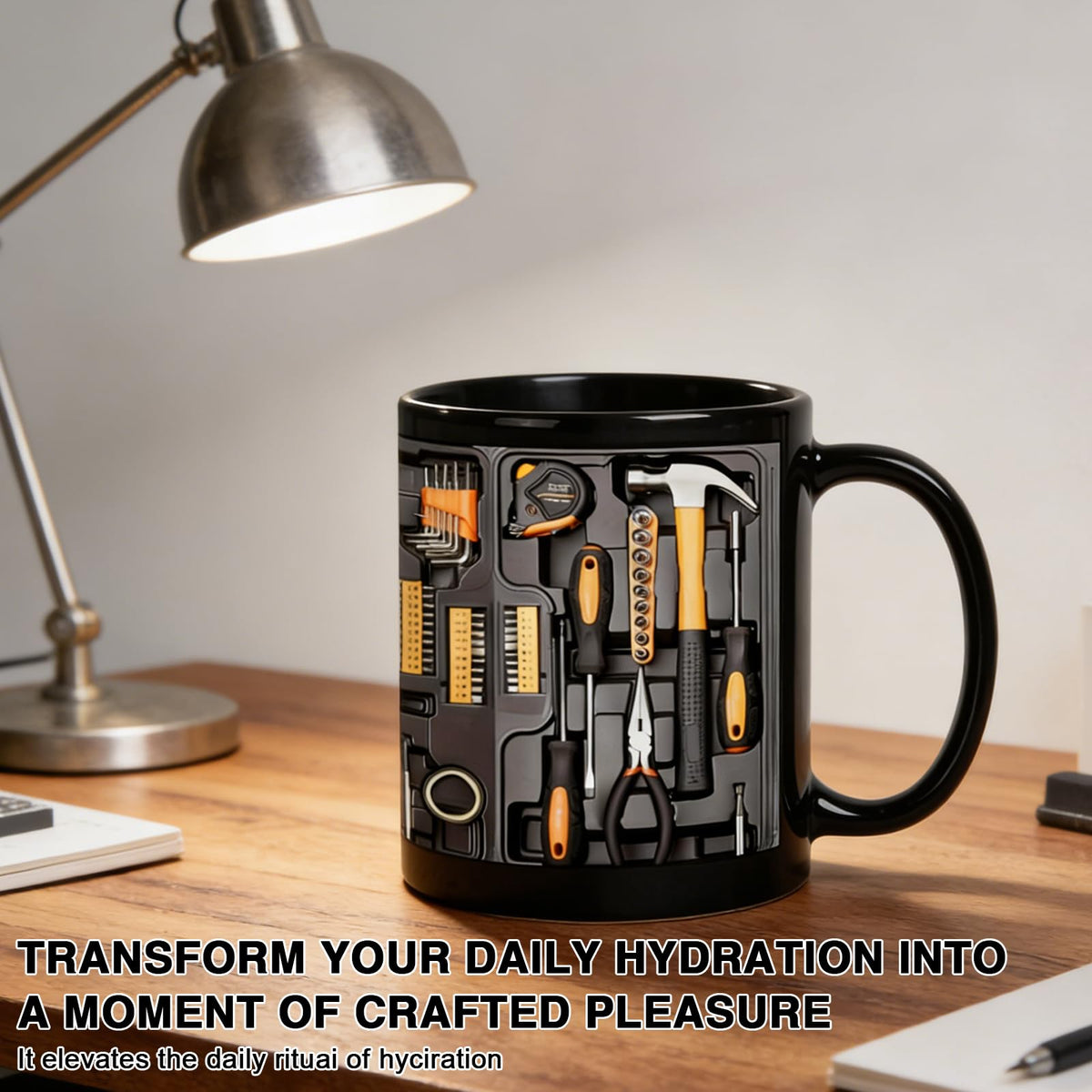Tool Box Coffee Mug,Toolbox Mechanic Mug for Birthday Anniversary Ceramic Cup Gift Coffee Cup Double-sided Design Tool Box Tea Mug Gift Unique Coffee Cup for Husband Dad
