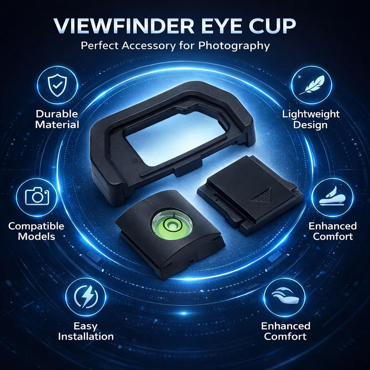 Sets EM5 EM10 Viewfinder Eye Cup Cold Shoe Cover Horizon Level for II II Camera Series - Scratch Protection, Tripod