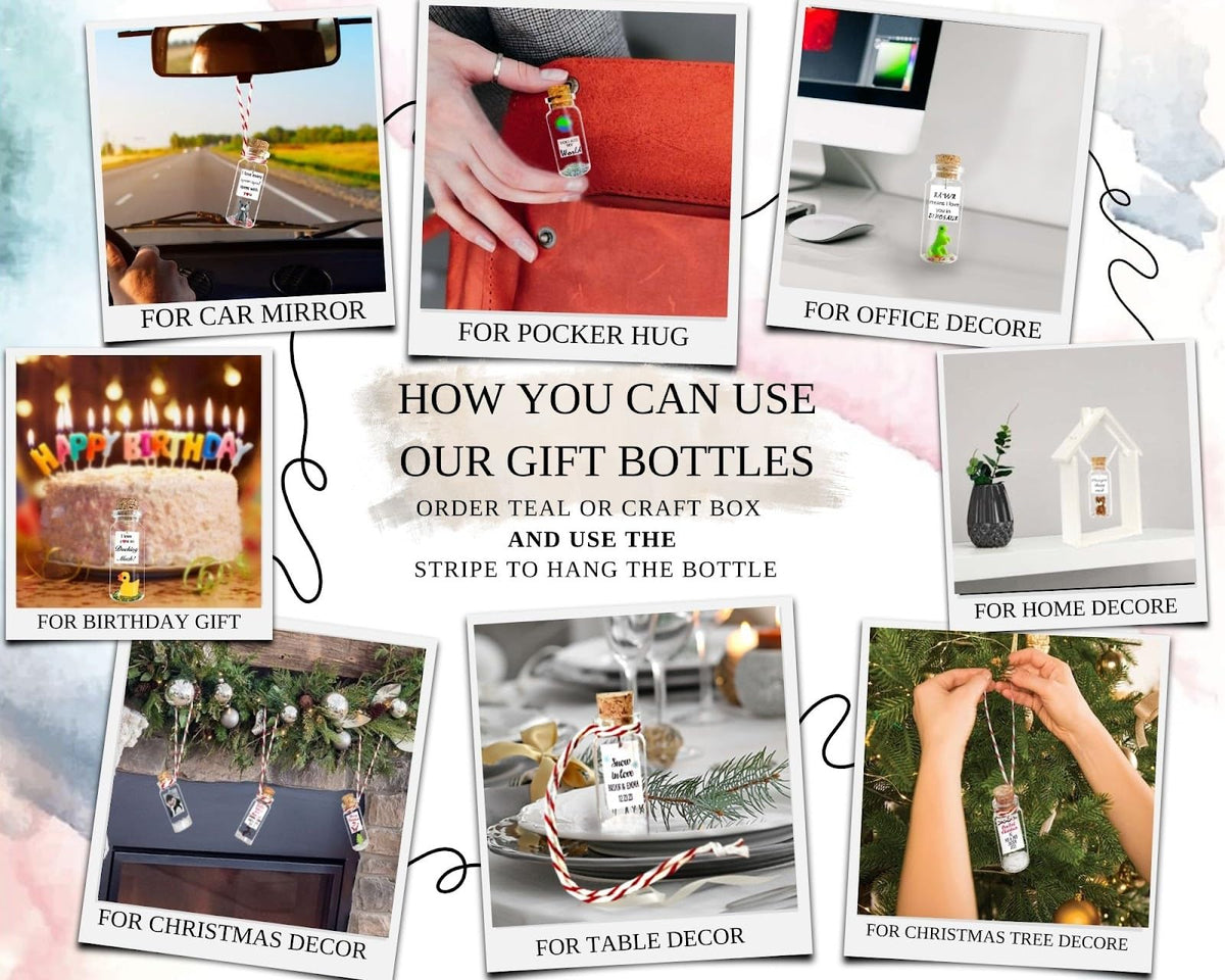 Anniversary Present for Her & Him, Romantic Gift to Boyfriend & Girlfriend, Message in Bottle I Love You Gifts Wife Husband ((01) Heart - You're Still the Best Decision I Ever Made, Gift Bottle)