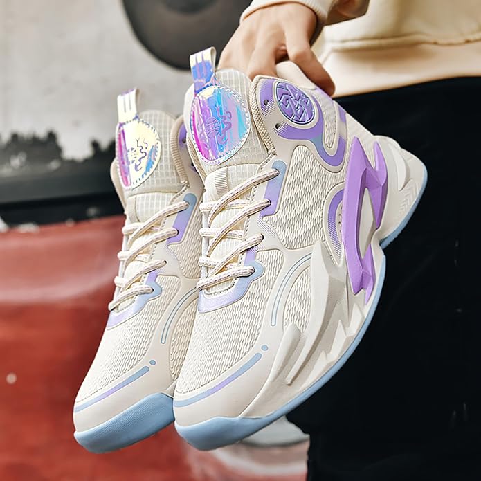 Boys Basketball Shoes Breathable Indoor Athletic Shoes Youth Outdoor Fashion Sneakers Comfortable Basketball Shoes for Girls