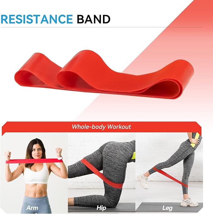 5 in 1 Foam Roller Set, High Density Fitness Exercise Foam Roller for Deep Tissue Muscle Massage, Massage Roller, Massage Ball, Resistance Band, for Whole Body(Orange)