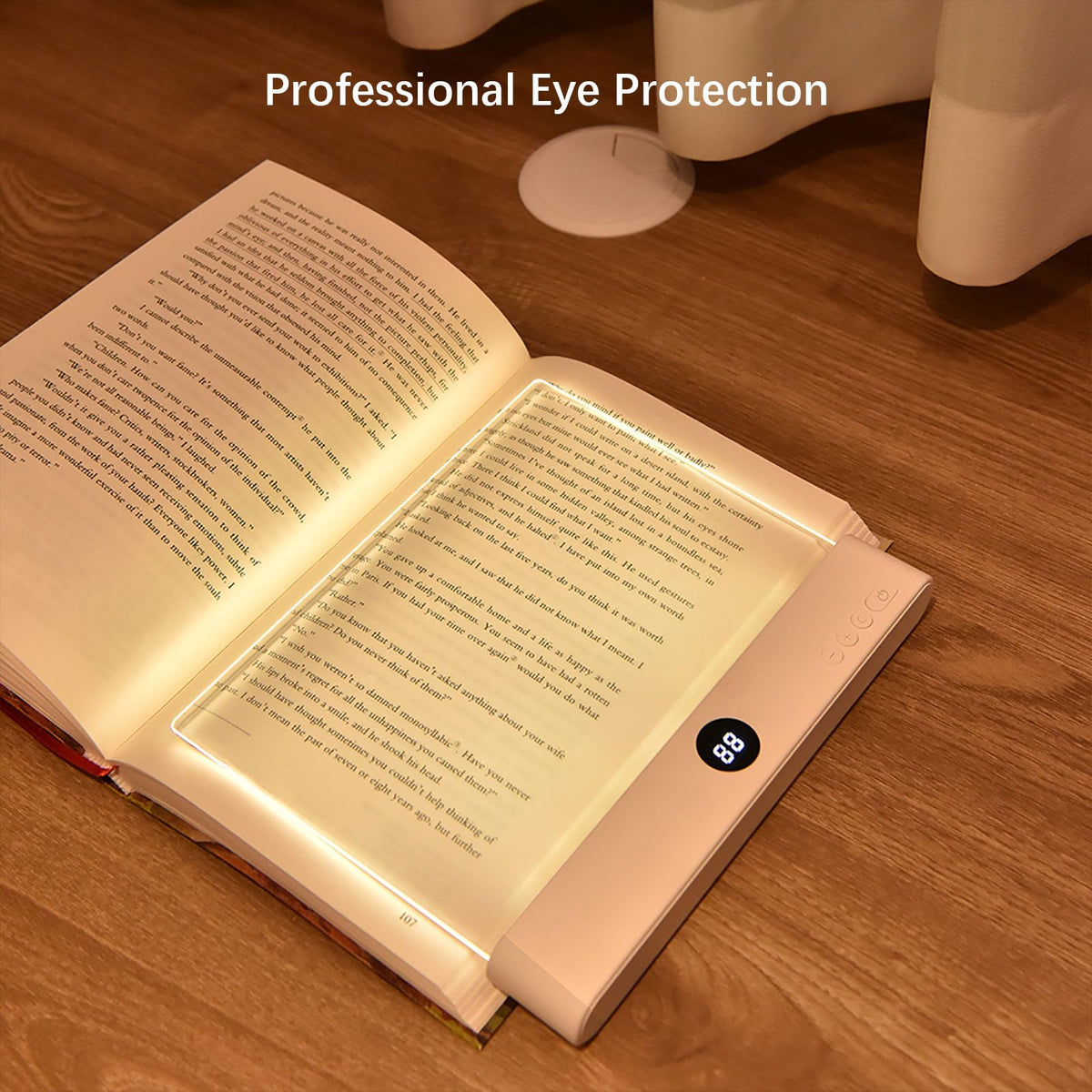 Choudao Tech LED Book Light and Night Light 2 in 1, 3 Color Temperatures & Stepless Dimming, USB Rechargeable Reading Light with Timer for Night Reading (Pink)