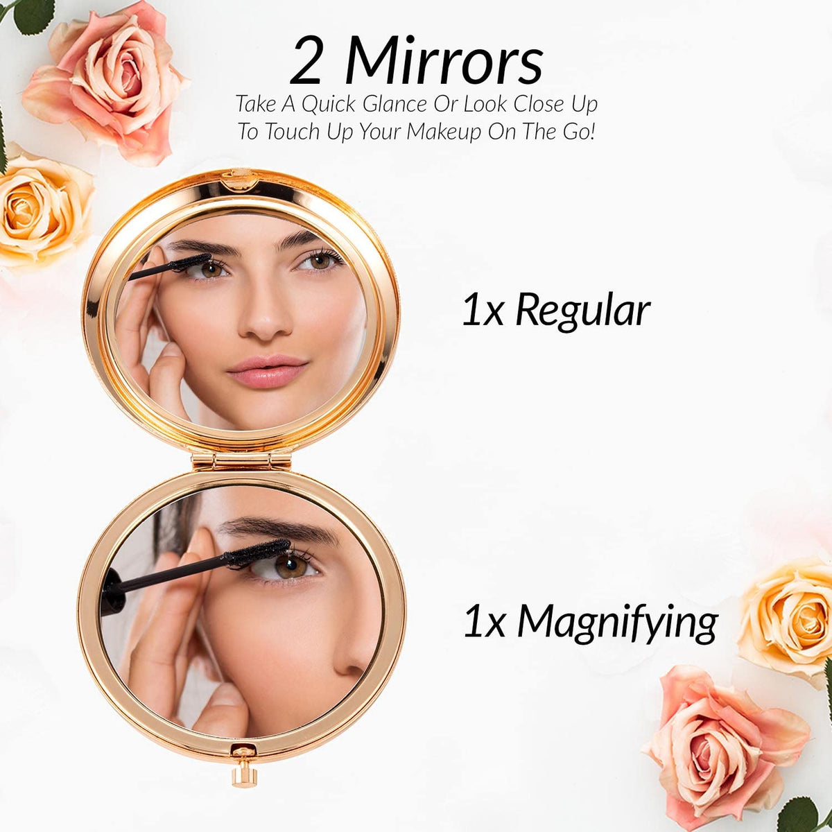 Best Friend Birthday Gifts for Friend | Sentimental Friend Gift Ideas for Women | Friendship Gifts for BFF, Bestfriend, Besties, Long Distance, Christmas | I Love You Friend | Rose Gold Compact Mirror