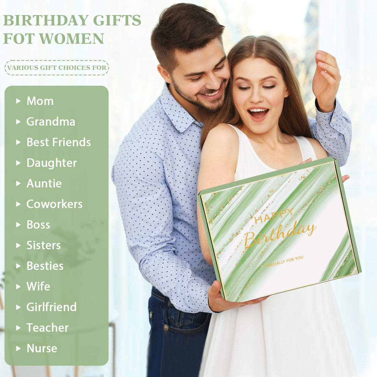 Birthday Gifts for Women, Happy Birthday Gifts for Mom Sister Her Best Friend Girlfriend Wife Bday Gift Ideas, Unique Relaxing Spa Birthday Gift Baskets for Women Care Package w/Blanket