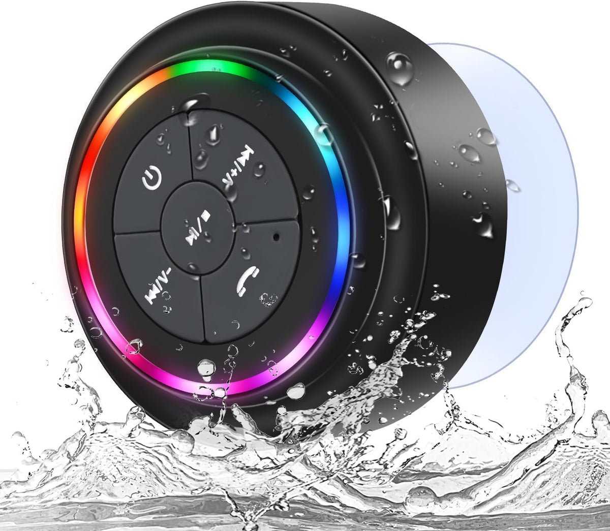 ANLEDDA IP67 Shower Speaker Bluetooth Waterproof Certified, Mini Wireless Small Bluetooth Speaker, Portable Speaker