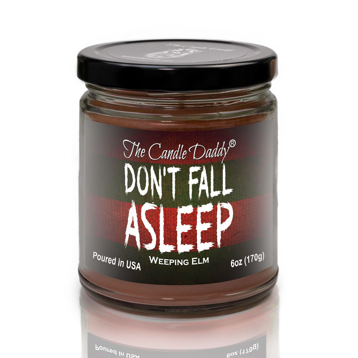Don't Fall Asleep - Eerie Weeping Elm Scented Horror Movie Candle - Halloween 6 Oz Jar Candle - 40 Hour Burn Time