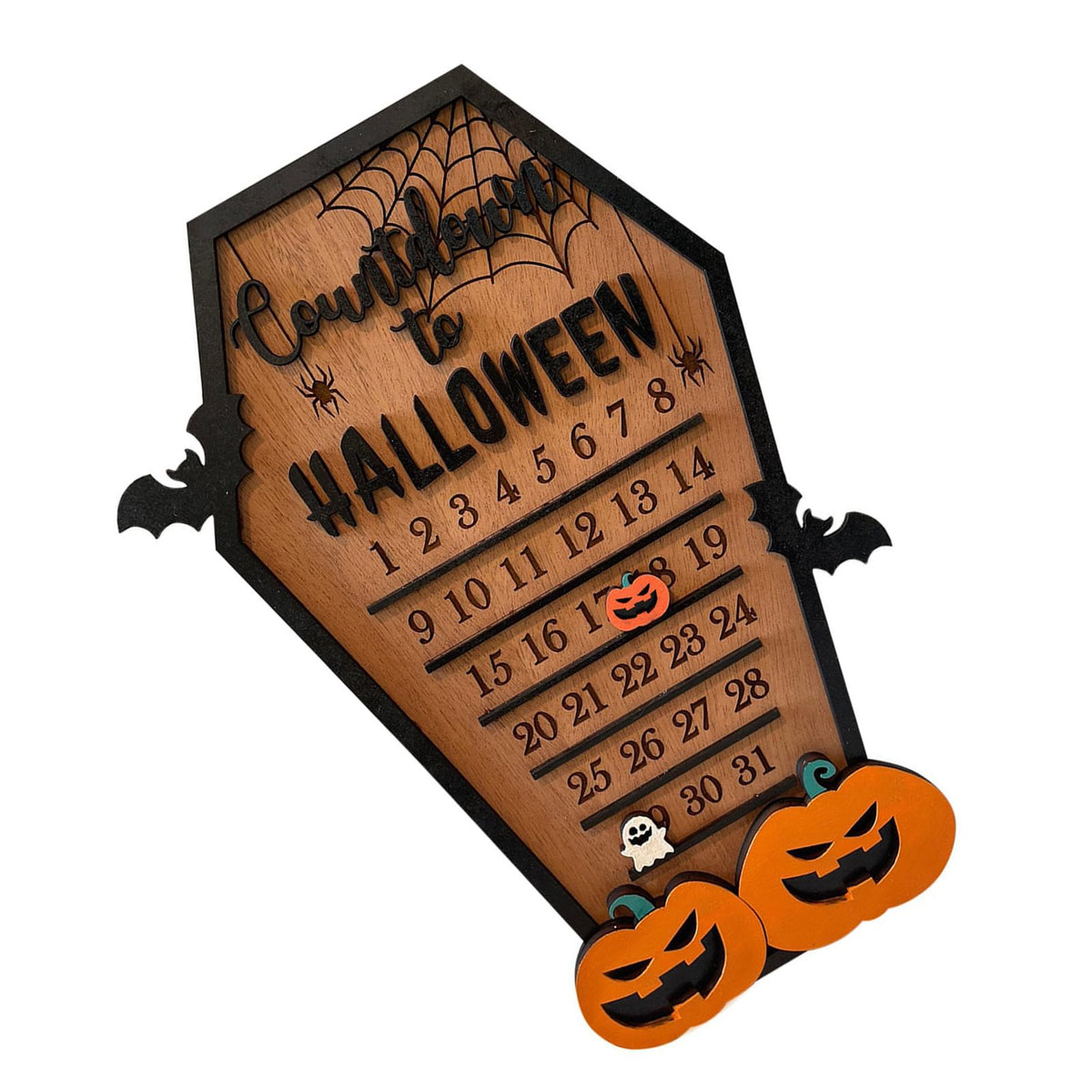 Countdown to Halloween Calendar, Advent Calendar 2025, Happy Christmas Countdown Calendar, Halloween Decoration Table Wall Ornament