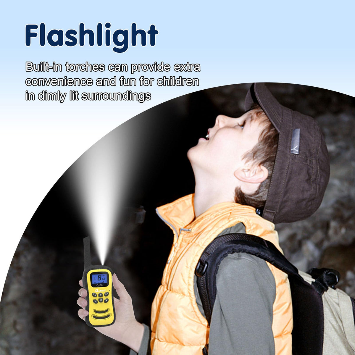Walkie Talkies for Kids, Toys for Age 5-13 Girls LED Flashlight, VOX, Rechargeable, Easy to Use Kids Walkie Talkies, Christmas Birthday Gifts Indoor and Outdoor Toys (1Red1Purple)