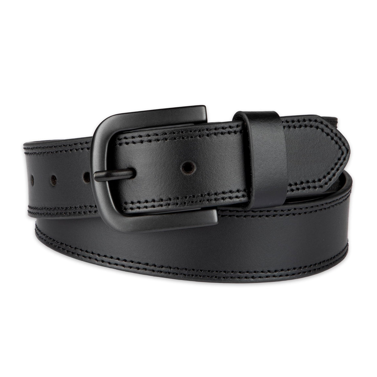 Dickies Men's Big-Tall Two Row Stitch Belt , -black, 54
