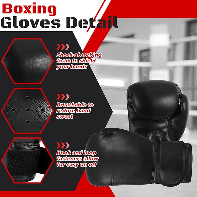 Sparring Head Guard with Gloves - Boxing Safety Headgear for MMA, Kickboxing, Muay Thai & Boxing - Adult & Kids