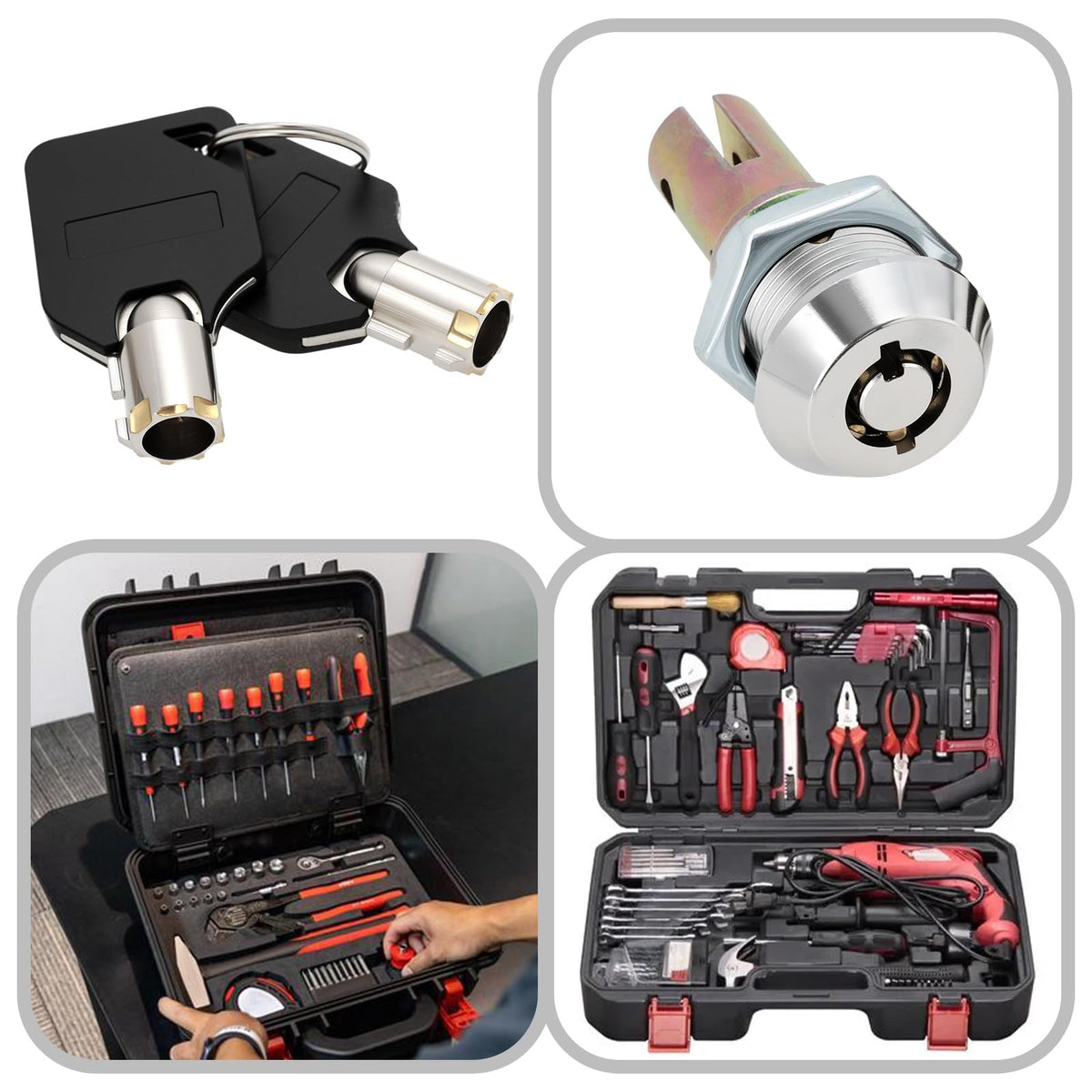 LT Easiyl 1x Toolbox Lock Set with Keys Compatible with Craftsman Tool Cabinets Compatible with Tool Cabinet Locking System for Securing Tool Drawers Linkage Systems