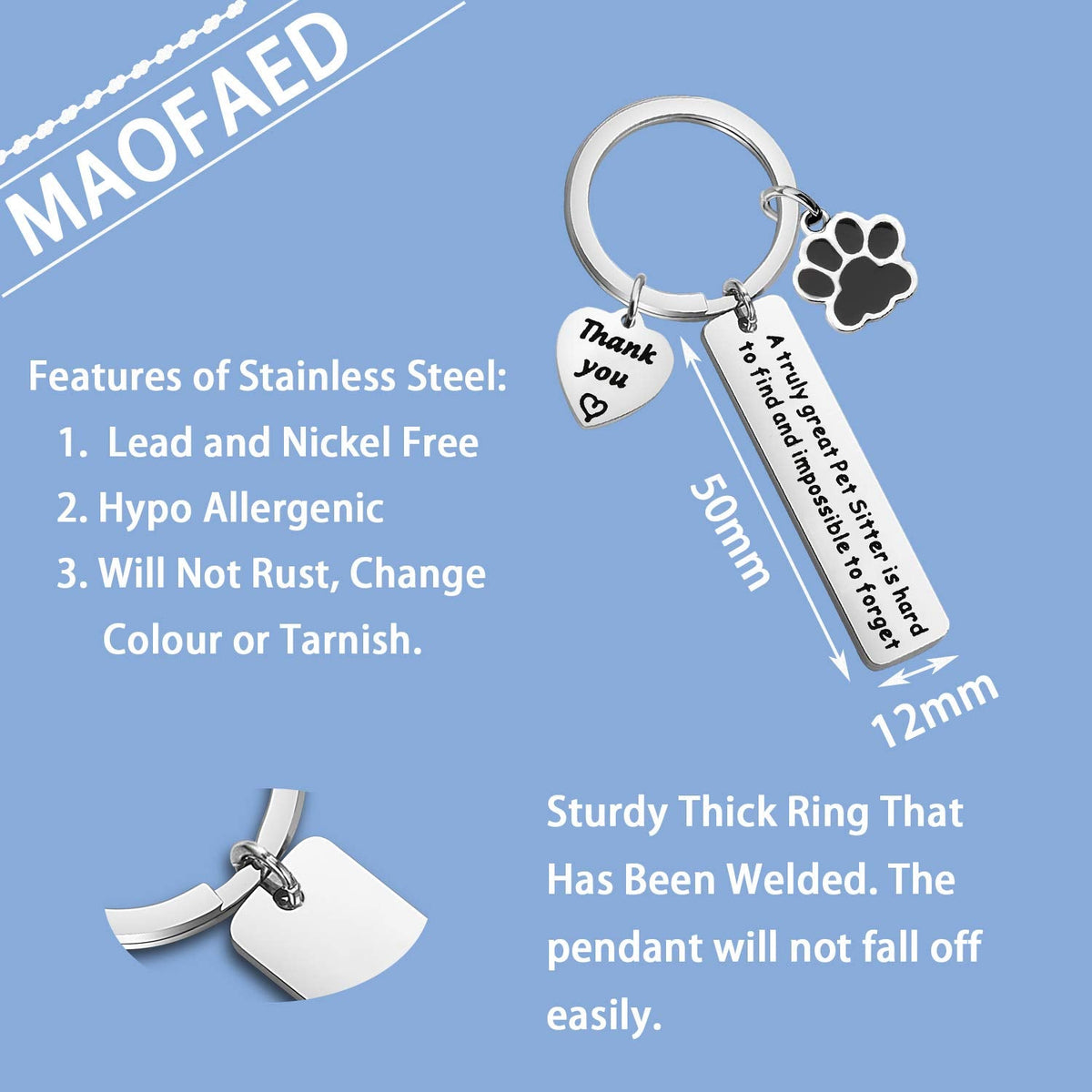 MAOFAED Pet Walker & Sitter Appreciation Gift - Dog & Pet Lover Jewelry