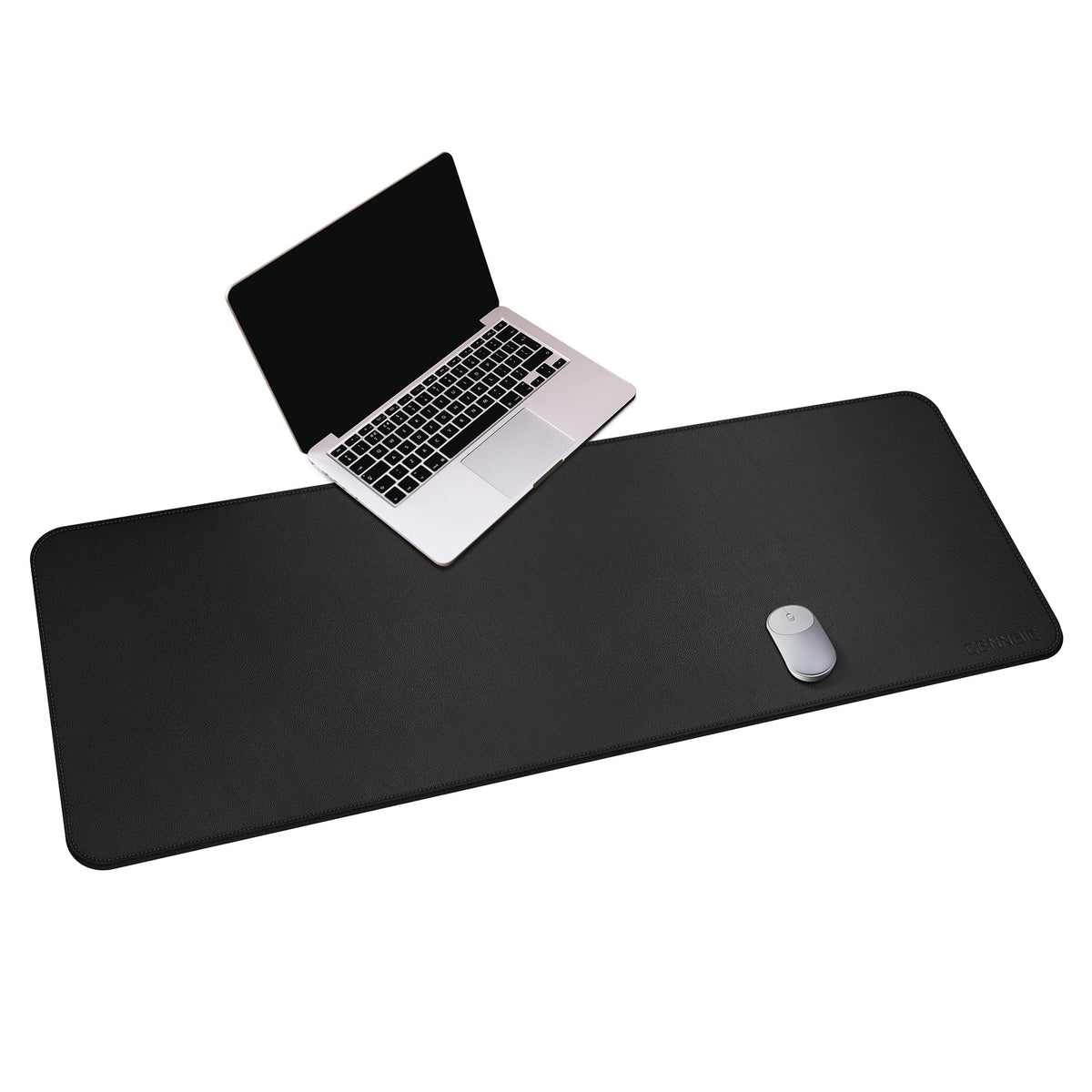 CENNBIE Leather Desk Mat,55" x 19.6" Extra Large Desk Pad Blotter Protector, Extended Non-Slip Mouse Pad, Waterproof PU Leather Desk Mat on top of desks Large for Office and Home (Black)